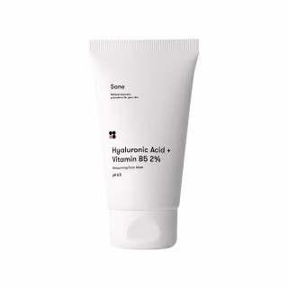 Маска для лица Sane Hyaluronic Acid + Vitamin B5 Moisturizing Face Mask С гиалуроновой кислотой 75 мл (4820266830205)