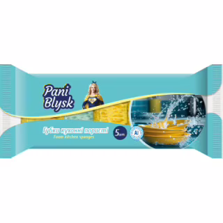 Губки кухонные Pani Blysk Пористые 5 шт. (4823071661194)