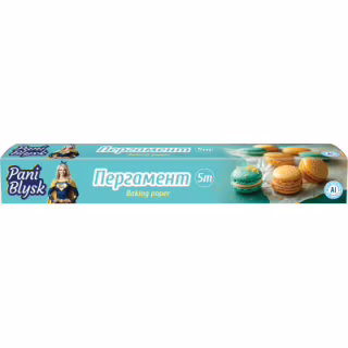 Бумага для выпечки пергаментная Pani Blysk 5 м (4823071661255)