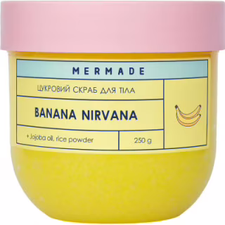 Скраб для тела Mermade Banana Nirvana Сахарный 250 г (4820241303731)