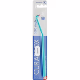 Зубна щітка Curaprox CS 1006 Single & Sulcular 6 мм Монопучкова Бірюзова (CS 1006-09)