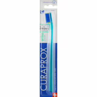 Зубна щітка Curaprox CS 5460 Ortho Ultra Soft Ультрам'яка ортодонтична Бірюзова із синьою щетиною (CS 5460 Ortho-07)