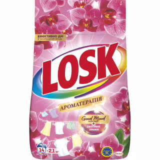 Стиральный порошок Losk Ароматерапия Эфирные масла и аромат Малазийского цветка 2.1 кг (9000101805369)