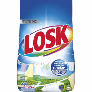Стиральный порошок Losk Автомат для белых и светлых вещей Горное озеро 2.4 кг (9000101805390)