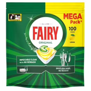 Таблетки для посудомоечных машин Fairy Original All in One Lemon 100 шт. (8700216237383)