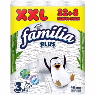 Туалетная бумага Familia 3 слоя 32+8 рулонов (8690536023493)