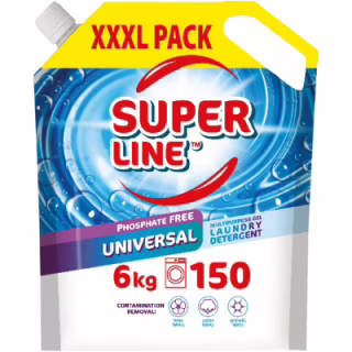 Гель для стирки Sama Super Line Universal Для цветных и белых тканей Дой-пак 6 кг (4820270631201)