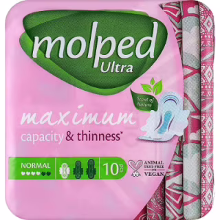 Гігієнічні прокладки Molped Ultra Normal Deo Floral 4 краплі 10 шт. (8690536838547)