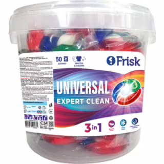 Капсули для прання Frisk Expert Clean Universal 50 шт. (4820197122660)