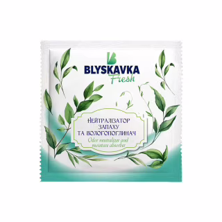 Ароматическое саше Blyskavka Fresh Нейтрализатор запаха и влагопоглотитель 10 г (4820214192768)