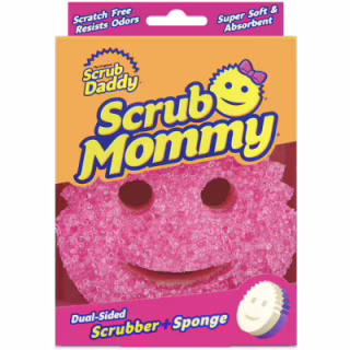 Губки кухонні Scrub Daddy Scrub Mommy Рожево-фіолетова 1 шт. (5060481022040/5060481023900)