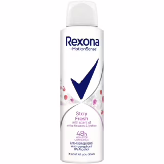 Антиперспирант Rexona Свежесть белых цветов и личи 150 мл (8717163680568)