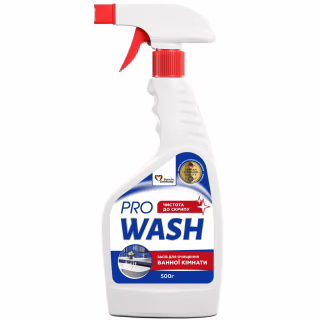 Спрей для чистки ванн Pro Wash Для мытья ванной комнаты и сантехники 500 г (4262396145468)