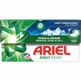 Капсулы для стирки Ariel Pods All-in-1 Горный родник 30 шт. (8700216765480)
