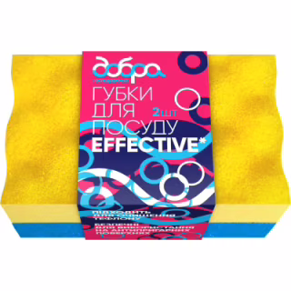 Губки кухонні Добра Господарочка Effective 2 шт. (4820086523066)
