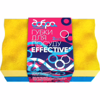 Губки кухонные Добра Господарочка Effective 2 шт. (4820086523066)