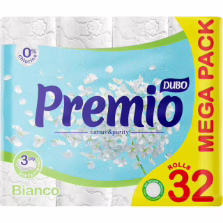 Туалетная бумага Диво Premio Bianco 3 слоя 32 рулона (4820003837665)