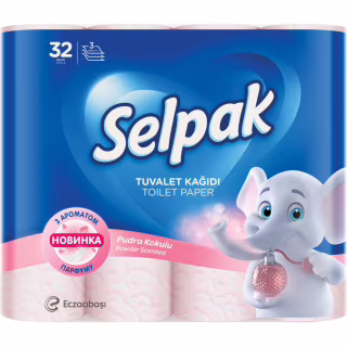 Туалетная бумага Selpak Perfumed Пудра 3 слоя 32 рулона (8690530324824)