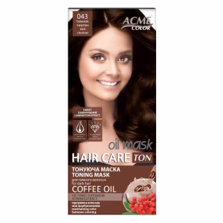 Оттеночный бальзам Acme Color Hair Care Ton Oil Mask 043 - Темный каштан (4820197009503)