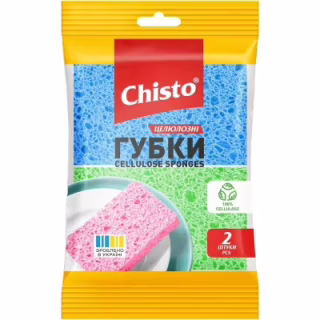 Губки кухонні Chisto Целюлозні 2 шт. (4820204701826)
