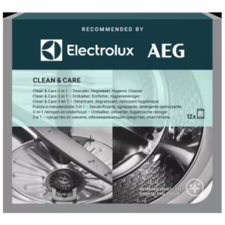 Очищувач для пральних машин Electrolux Clean & Care 3 в 1 12 шт. (M2GCP121)