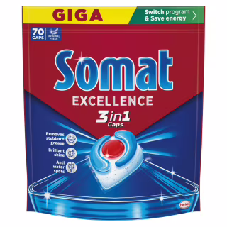 Таблетки для посудомийних машин Somat Excellence 3-in-1 70 шт. (9000101832044)