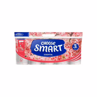 Туалетная бумага Smart Tissue Essential Peach 3 слоя 10 рулонов (5944582100138)