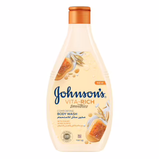 Гель для душа Johnson's Vita-Rich Ухаживающий с йогуртом, овсом и медом 400 мл (3574661385730)