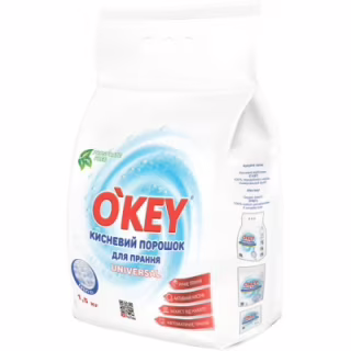 Стиральный порошок O'KEY Universal Кислородный 1.5 кг (4820049384406)