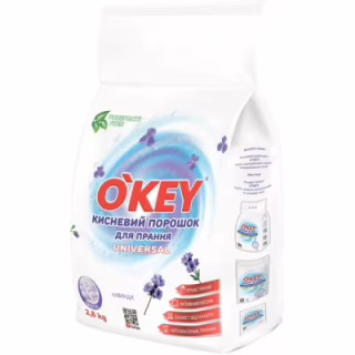 Стиральный порошок O'KEY Universal Кислородный Лаванда 2.8 кг (4820049384840)