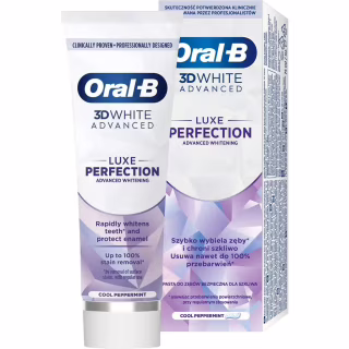Зубна паста Oral-B 3D White Advanced Luxe Perfection Прохолода перцевої м'яти 75 мл (8700216922784)