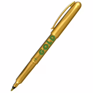 Маркер Centropen GOLD & SILVER 2670 M 1 мм, Gold color (2670/12)