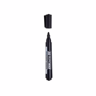 Маркер Buromax Permanent "JOBMAX", round tip, black (BM.8700-01)