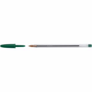 Ручка шариковая Bic Cristal, зеленая (bc875976)