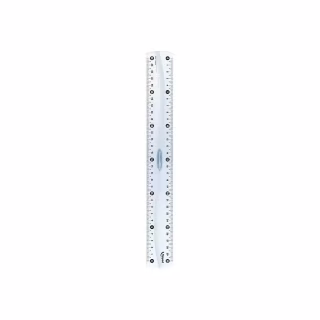 Линейка Maped пластиковая ESSENTIALS, 20см, двухсторонняя шкала, прозрачны (MP.146108)