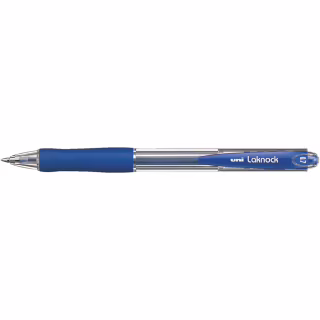 Ручка кулькова UNI автоматична Laknock синій 0,5 мм (SN-100.(05).Blue.)