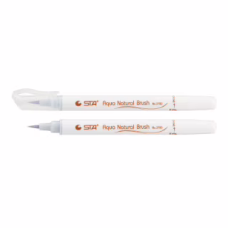 Художній маркер STA пензлик акварельний AQUA NATURAL BRUSH 3700, блідо синій (STA3700-25)