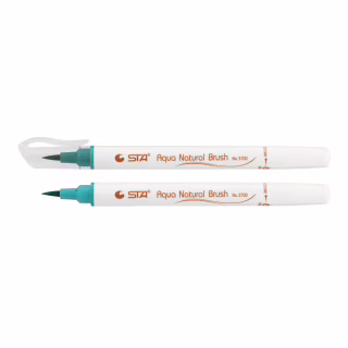 Художній маркер STA пензлик акварельний AQUA NATURAL BRUSH 3700, малахіт (STA3700-88)