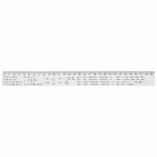 Линейка Economix 30 см алгебраические формулы, печатная (E81330-03)