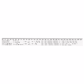 Линейка Economix 30 см тригонометрические формулы, печатная (E81330-05)
