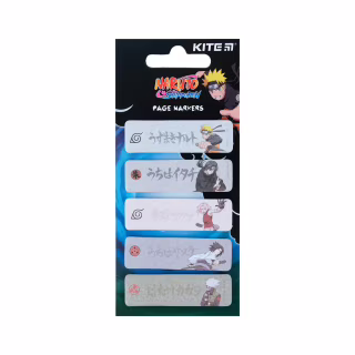 Стикер-закладка Kite бумажная с рисунком Naruto 100шт, 5х20 шт (NR23-480)