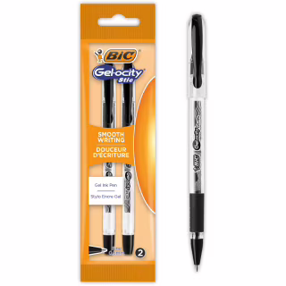 Ручка гелевая Bic Gel-ocity Stic 0,5 мм 2 шт черная (bc989708)