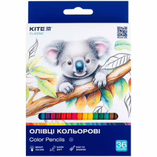 Карандаши цветные Kite Classic 36 кольорів (K-057)
