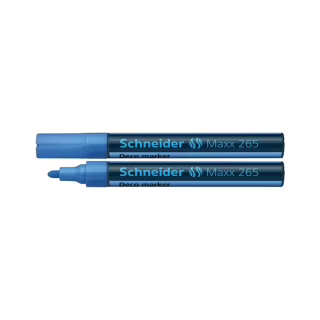 Маркер Schneider MAXX 265 меловой 2-3 мм, голубой (S126510)