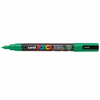 Маркер UNI Posca, 0.9-1.3мм, Зеленый (PC-3M.Green)