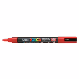 Маркер UNI Posca, 0.9-1.3мм, Красный (PC-3M.Red)