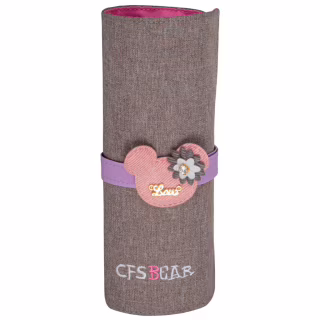 Пенал Cool For School Bear 1 отделение Серый (CF86651-02)