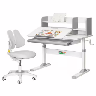 Парта з кріслом ErgoKids TH-330 W/G + Y-208 G