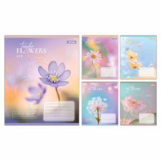 Зошит 1 вересня Tender Flowers А5 24 аркушів клітинка (768076)
