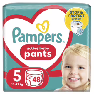 Подгузники Pampers трусики Pants Junior Размер 5 (11-17 кг), 48 шт (8006540069325)